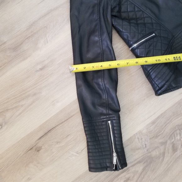 Zara Soft Vegan Leather Jacket (Like New) - Picture 6 of 9